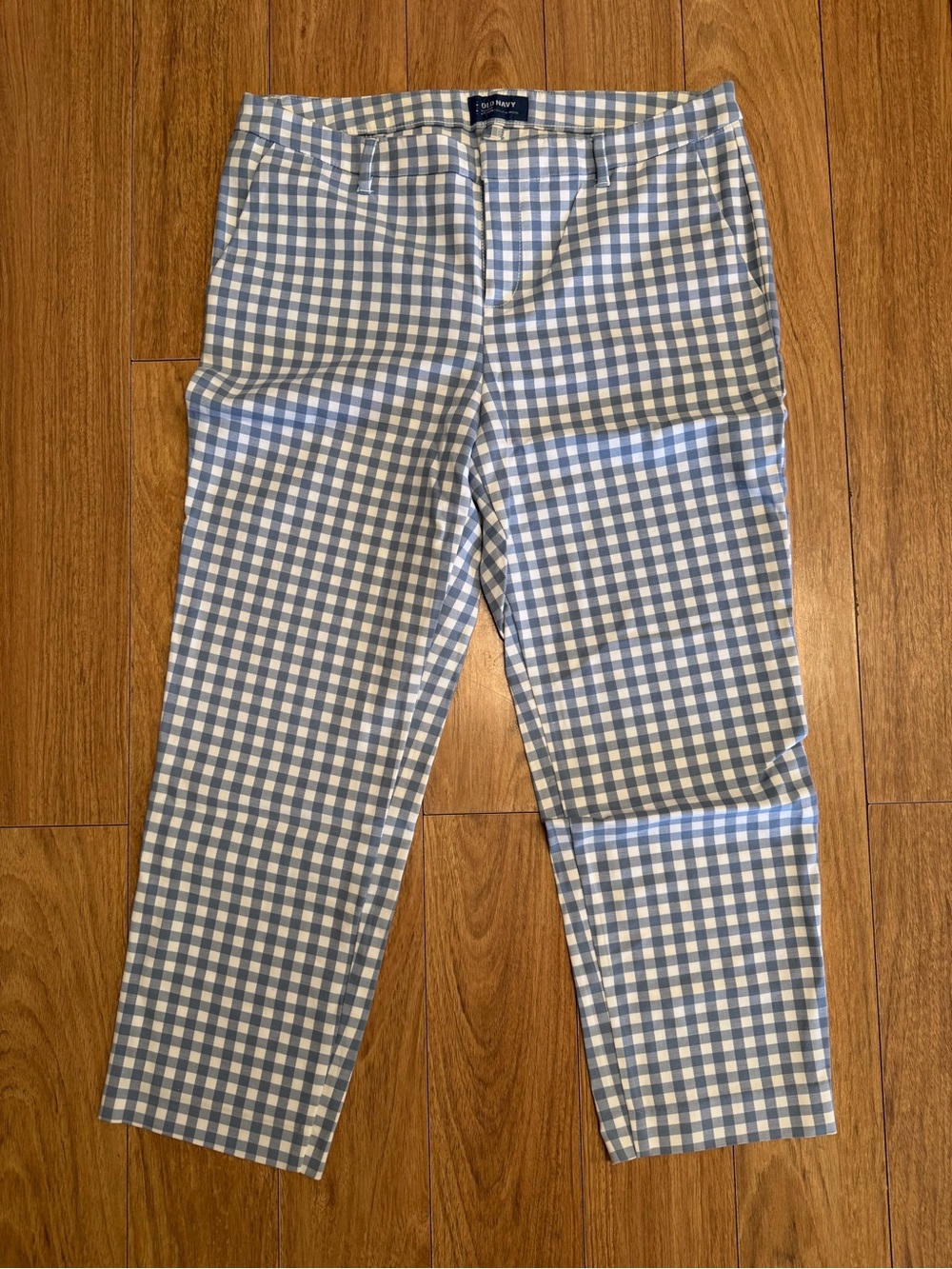 Old Navy Blue and White Gingham Men’s Chinos